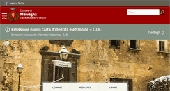 Desktop Screenshot of comunemalvagna.gov.it